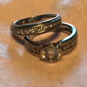 Engagement and wedding ring. Reis-Nichols jewelry